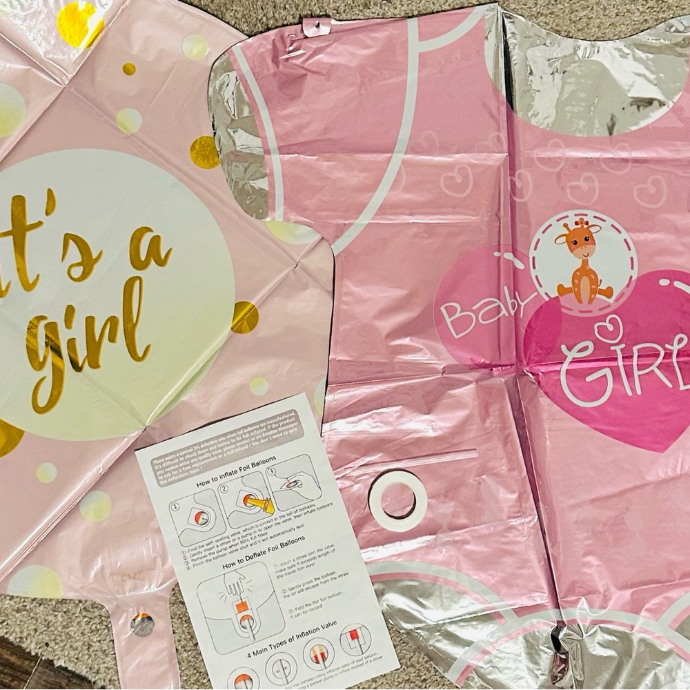 Pink Baby Girl Balloon